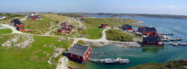 Panoramablick zum Frøya Havfiskesenter in Mittelnorwegen
