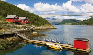 die beiden Ferienhäuser in Helgeland Fjordferie
