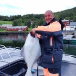 Norwegen-Butt und froher Angler