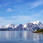 auch in Norwegen gibt es die Alpen: die Lyngsalpen am gleichnamigen Fjord