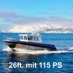 Kabinenboot für Norwegenangler: auf den zu den Hot Spots